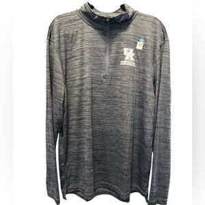 NWT Top Of The World Gray University of Kentucky Quarter-Zip Pullover - Size L